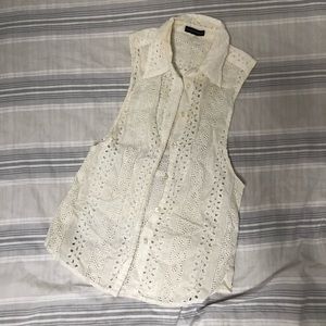 SOLD Vintage Club Monaco Lace Shirt